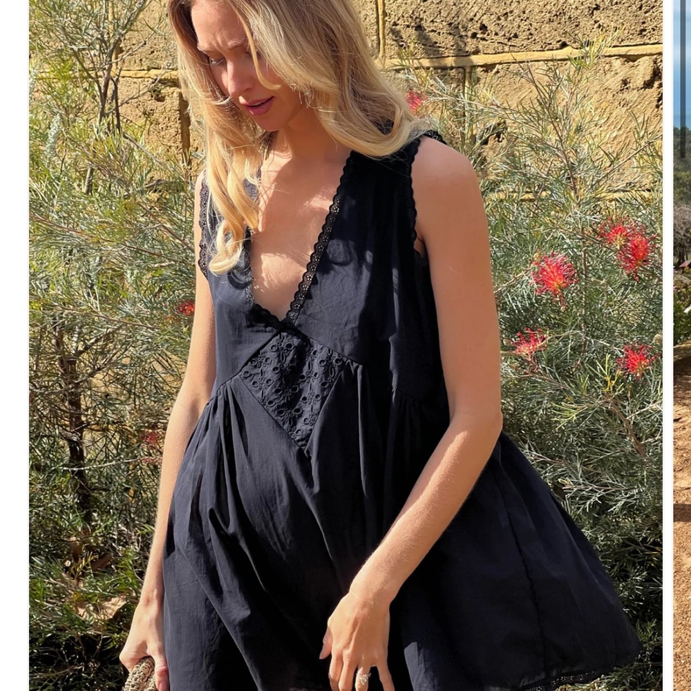 Laneway the label Vintage cotton mini Noir